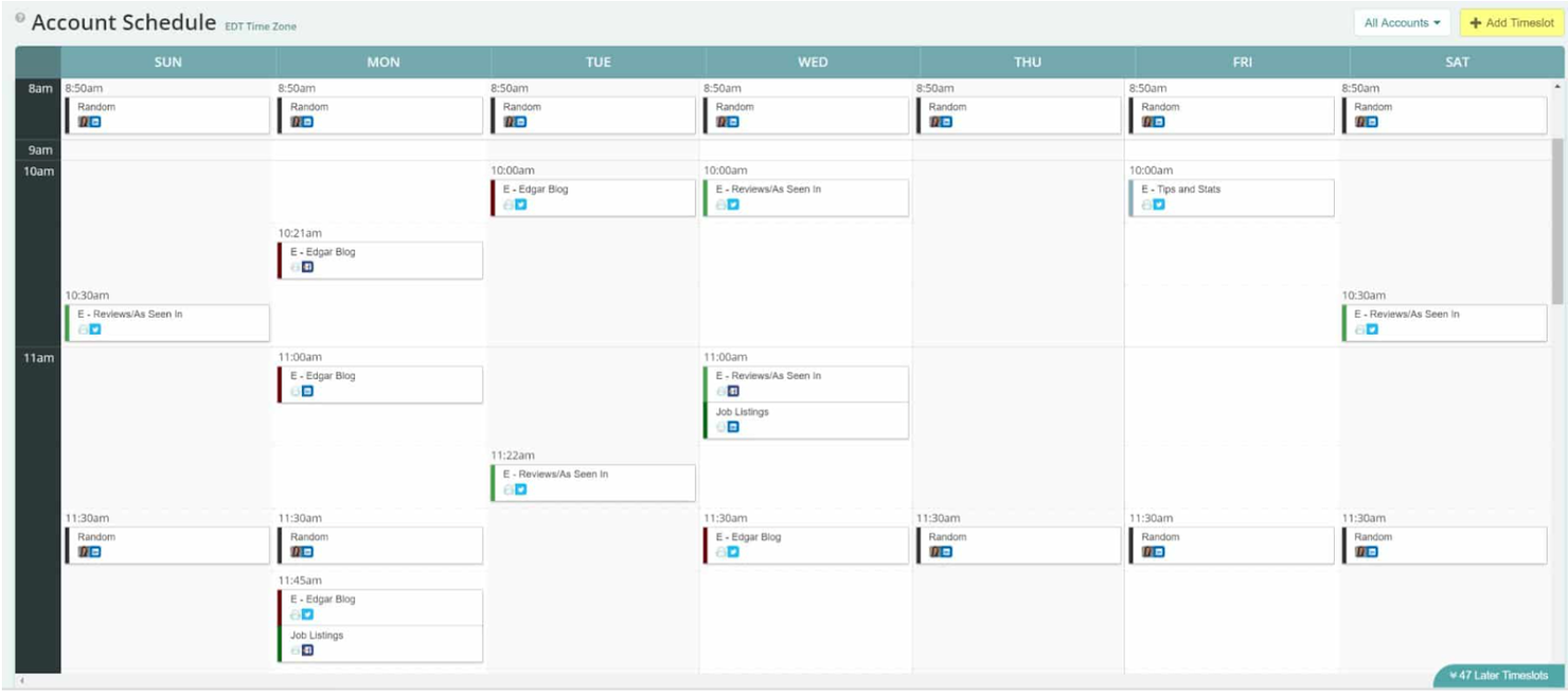 MeetEdgar screenshot - 22 Beste Social Media Management Software für 2026