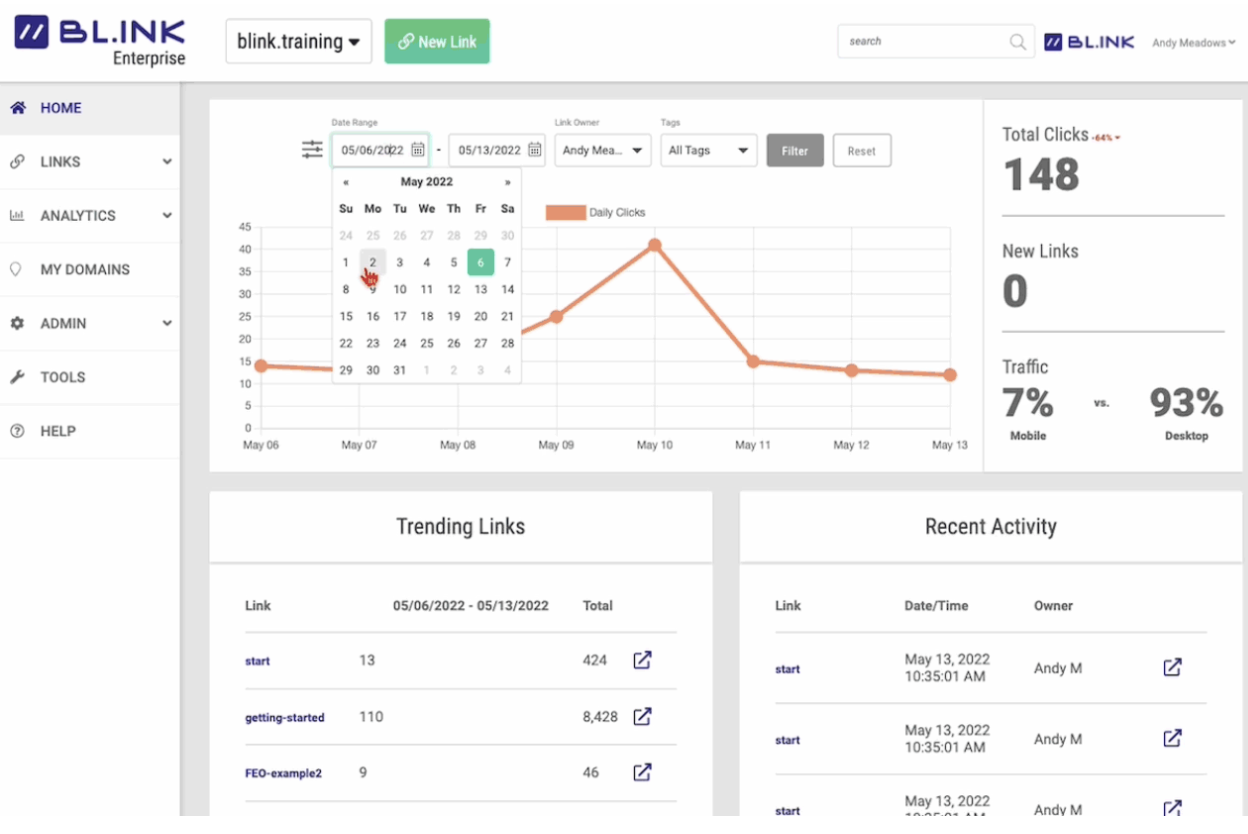 BL.INK screenshot - 10 Meilleurs Réducteurs de Liens : Analyse &amp; Comparatif pour 2026