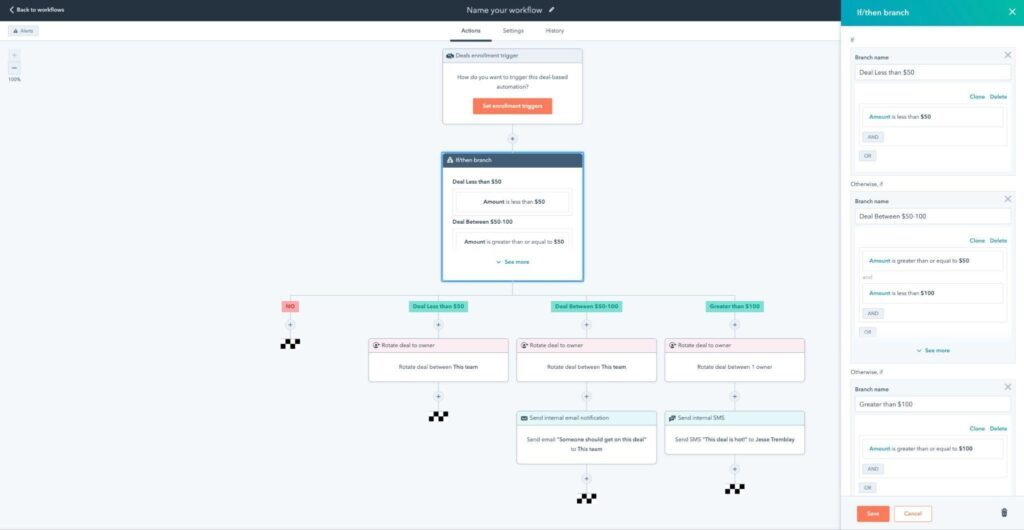 HubSpot Marketing Hub screenshot - 10 meilleurs logiciels de gestion des flux de travail marketing évalués pour 2026