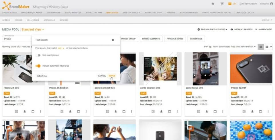 BrandMaker screenshot - 33 Beste Marketing-Planungssoftware im Test für 2026