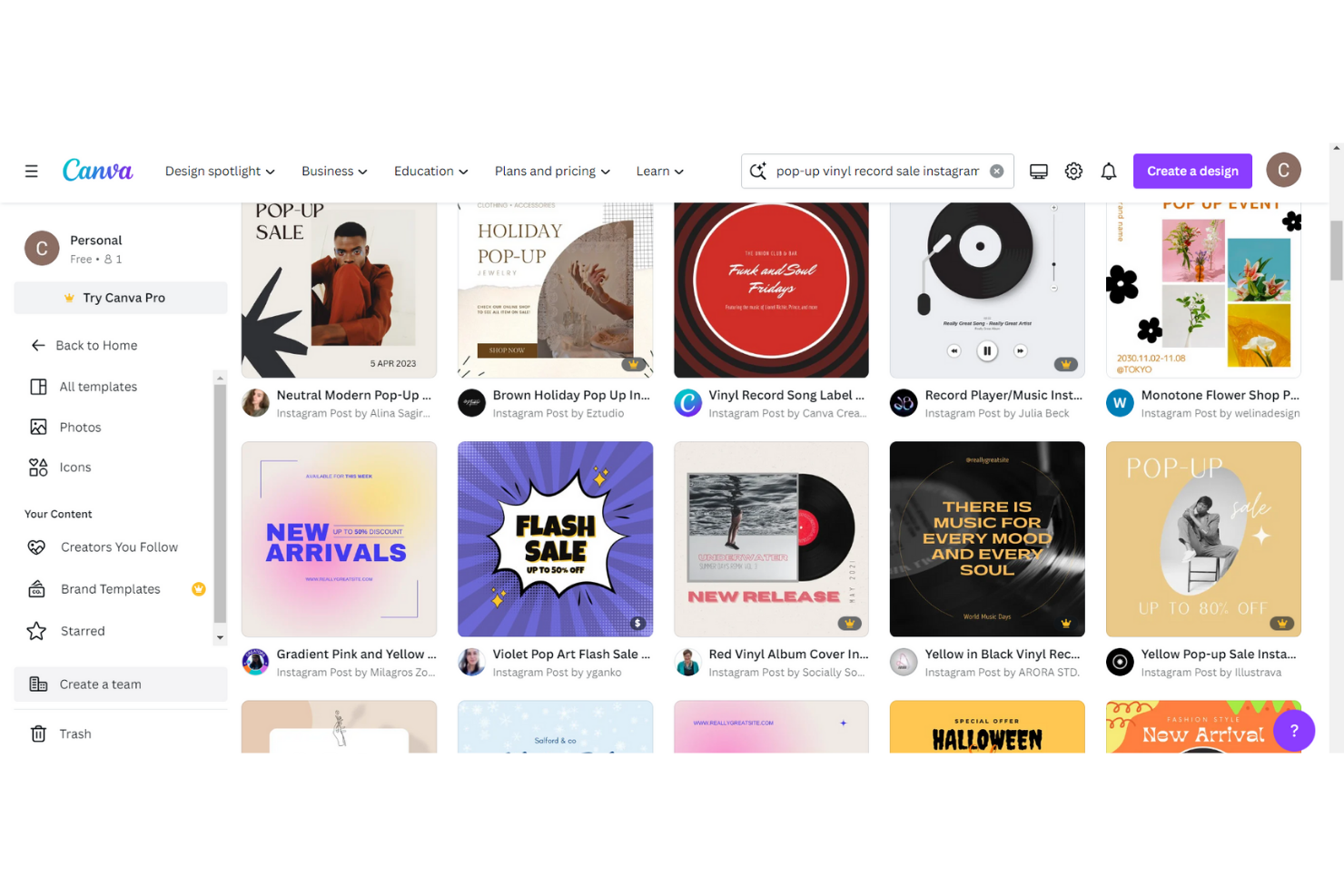 Canva screenshot - 10 Meilleurs Logiciels de Marketing Digital Passés en Revue pour 2026
