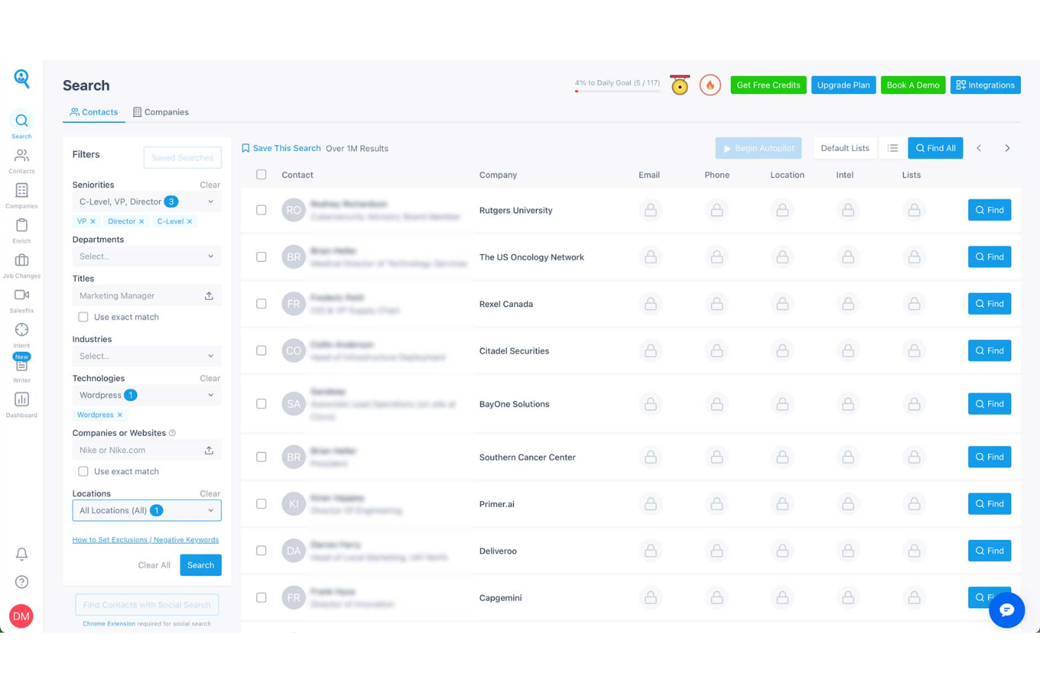 Findymail screenshot - 10 beste Lead-Generierungs-Tools im Test 2026