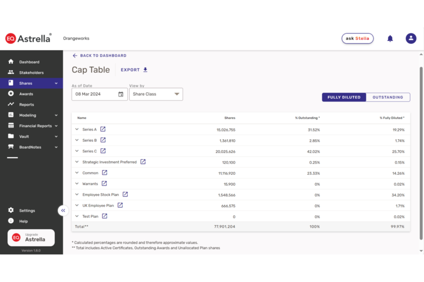 Astrella screenshot - 10 Mejores Herramientas de Investigación de Mercado con IA Analizadas en 2026