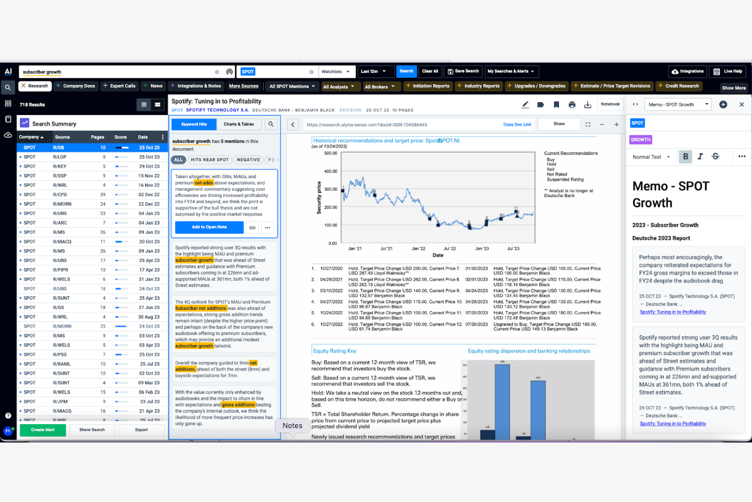 AlphaSense screenshot - 10 Mejores Herramientas de Investigación de Mercado con IA Analizadas en 2026