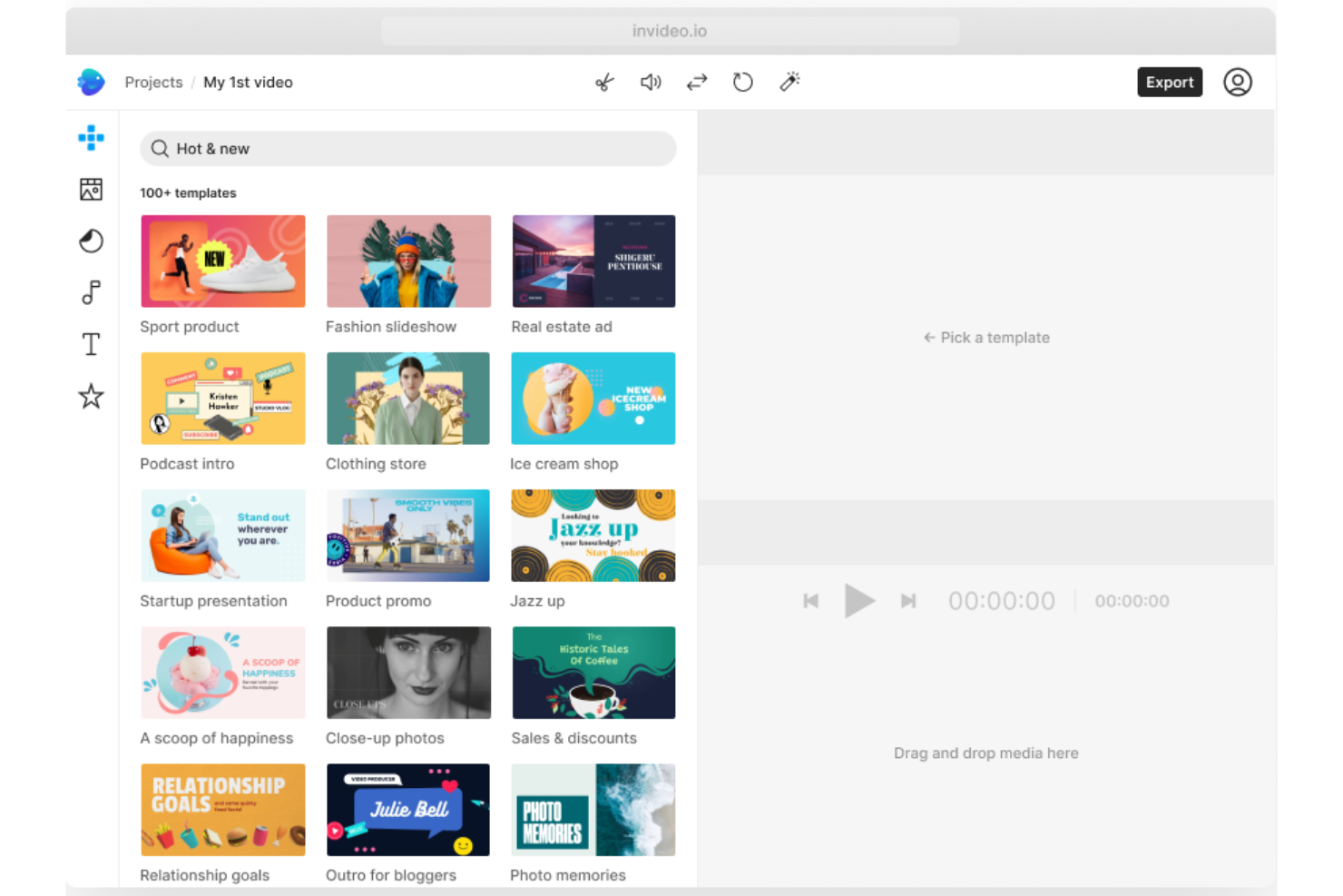 InVideo screenshot - Die 10 besten KI-Videoerstellungssoftwares im Jahr 2026