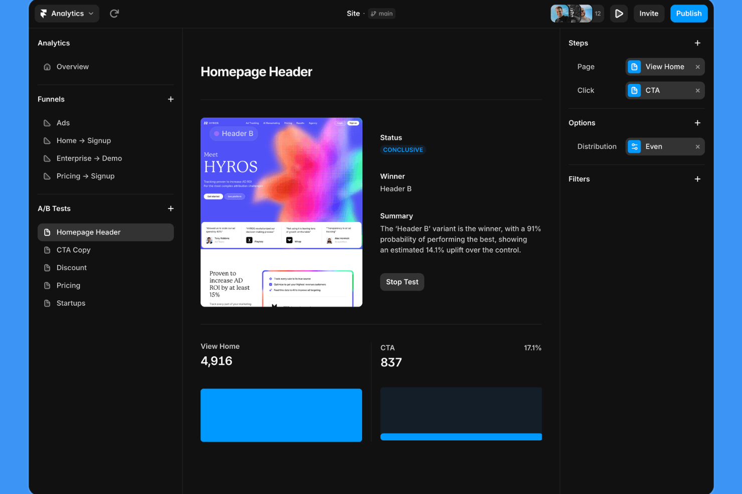 Framer screenshot - 10 migliori software per la progettazione di pagine web nel 2026