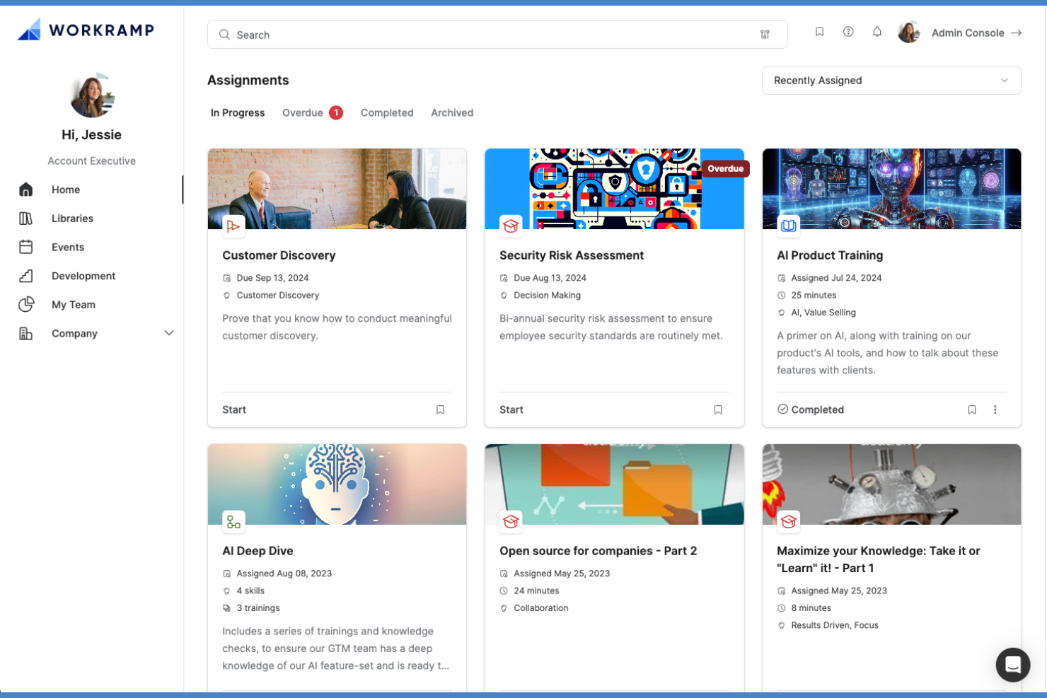 WorkRamp screenshot - 5 Migliori strumenti di abilitazione dei partner di canale nel 2026