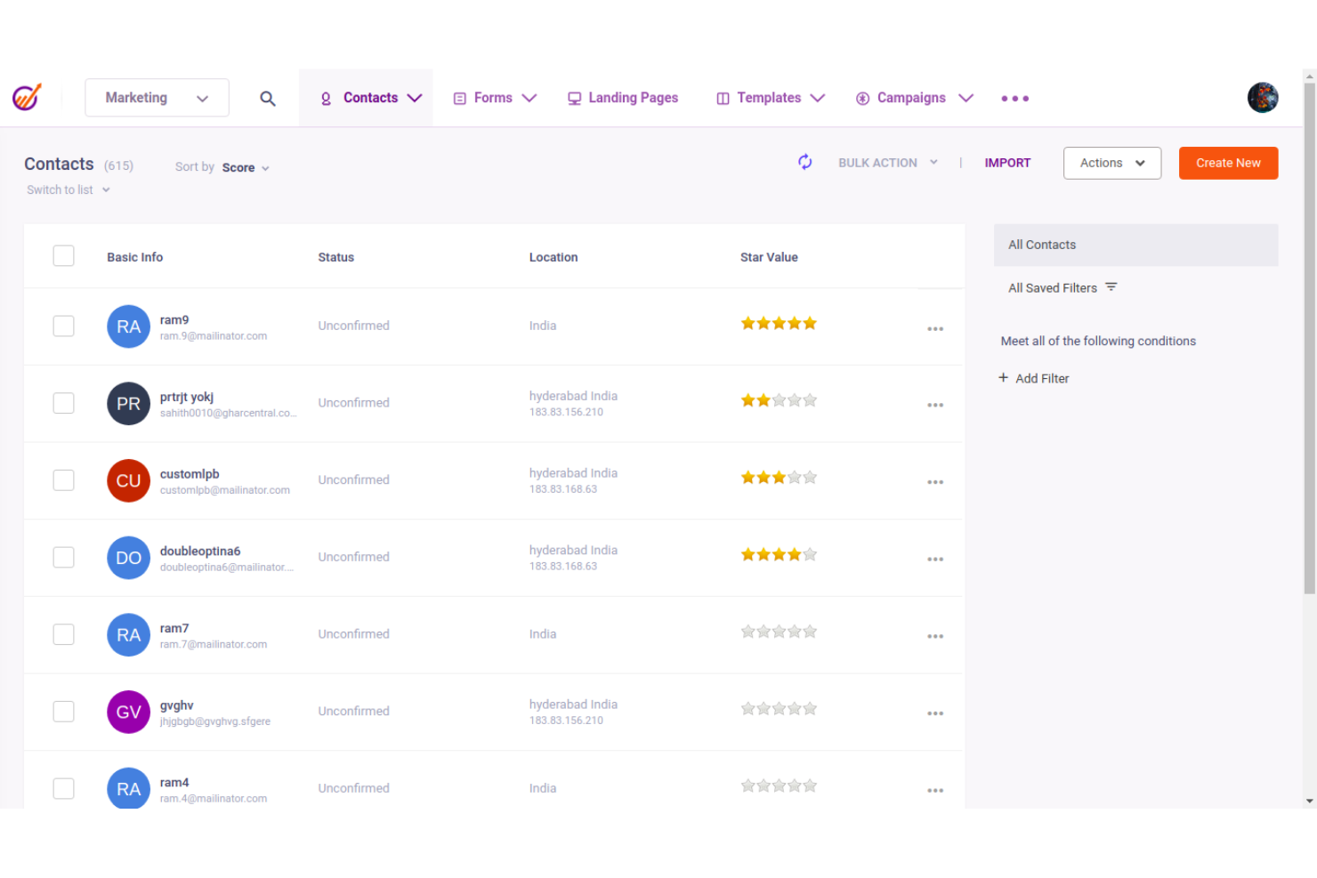 EngageBay screenshot - 10 migliori piattaforme gratuite di automazione marketing nel 2026