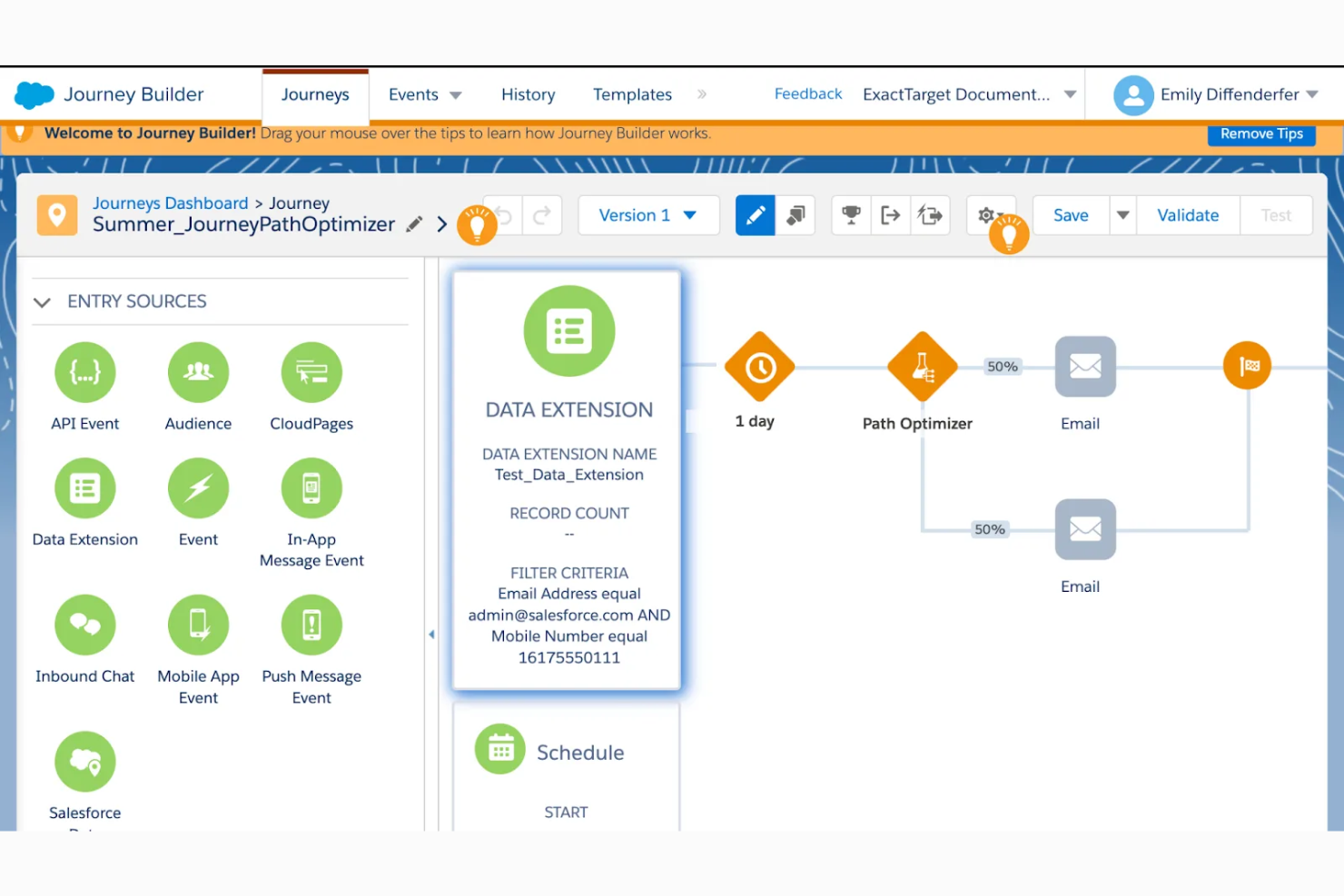 Salesforce Marketing Cloud screenshot - 10 Migliori piattaforme di automazione del marketing aziendale nel 2026