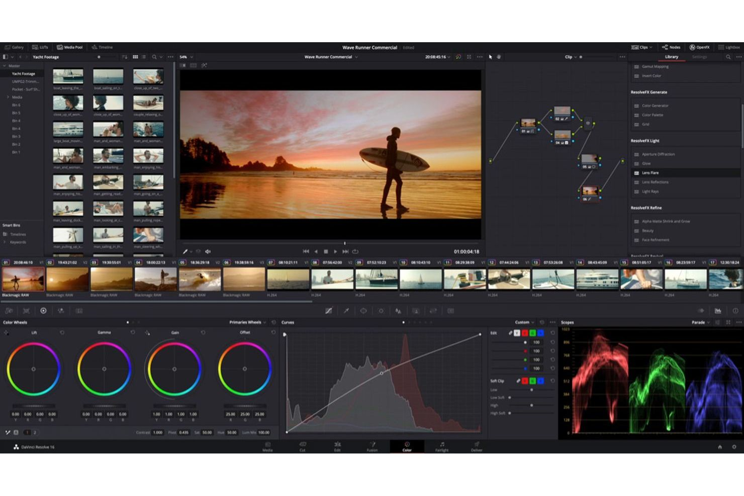 Davinci Resolve screenshot - 10 Mejores Alternativas a CapCut para 2026