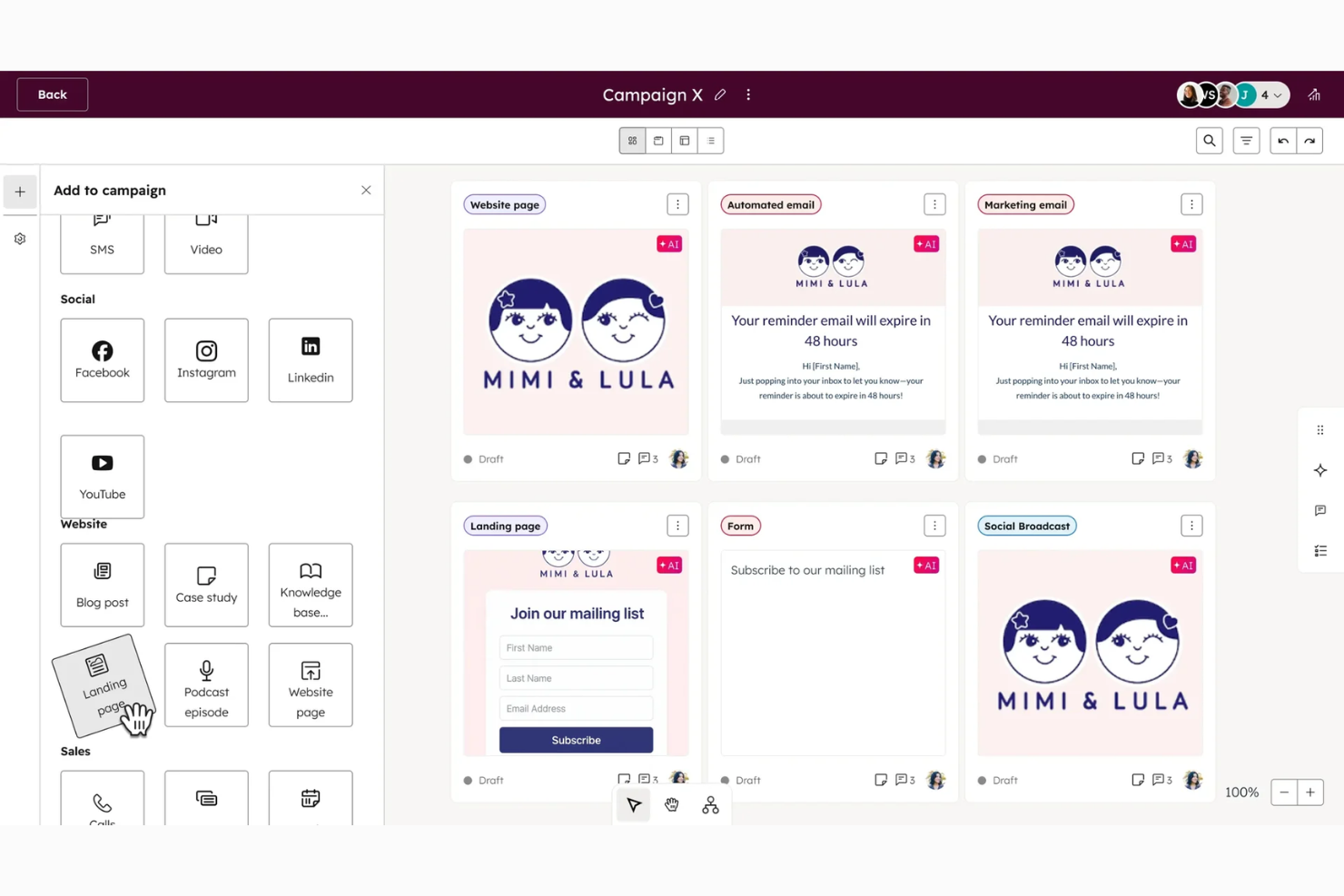 HubSpot screenshot - 10 Migliori piattaforme di automazione del marketing aziendale nel 2026
