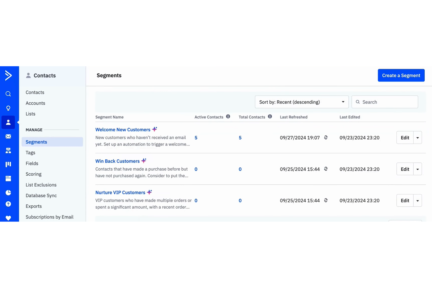 ActiveCampaign screenshot - 10 migliori software per la gestione dei lead nel 2026