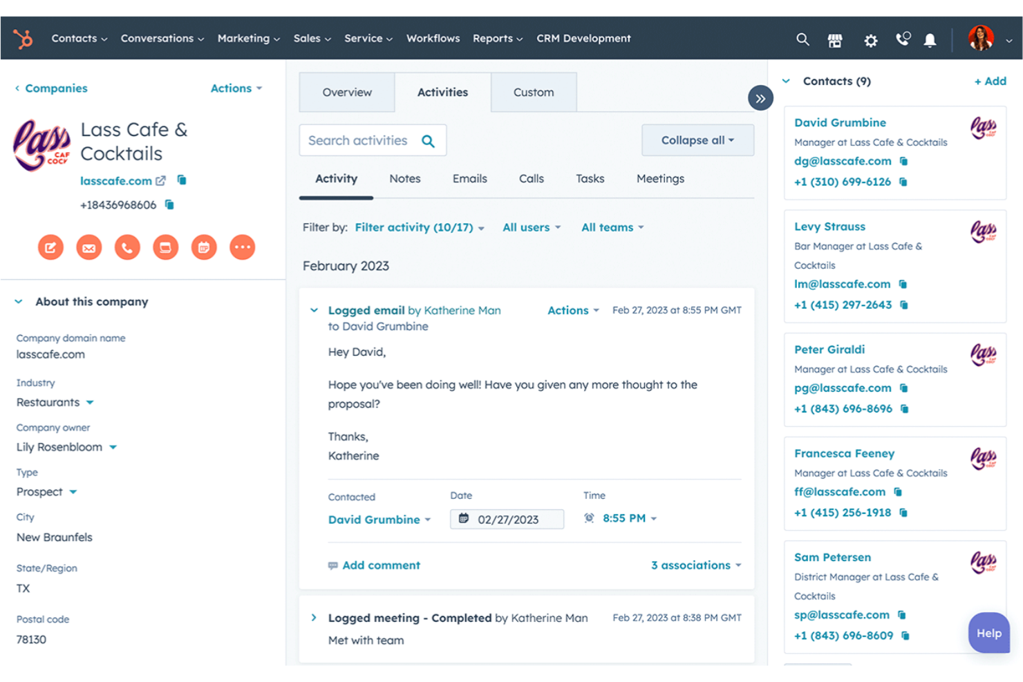 HubSpot screenshot - 10 migliori piattaforme gratuite di automazione marketing nel 2026