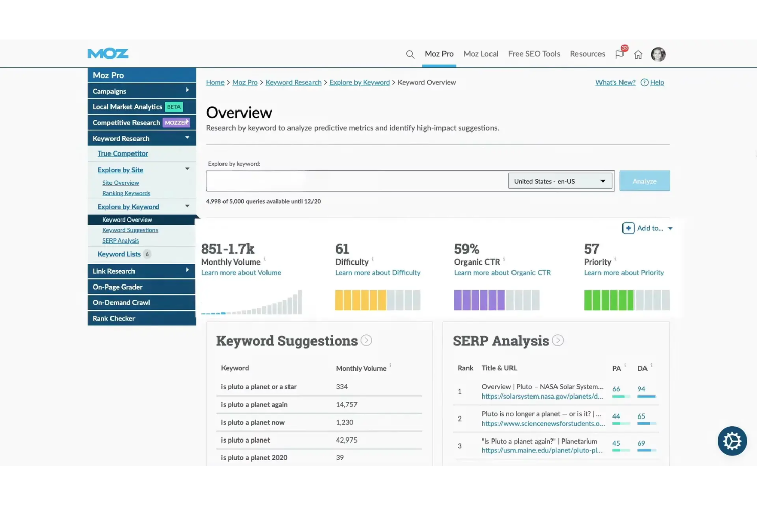 Moz Local screenshot - 10 mejores herramientas de SEO local en 2026