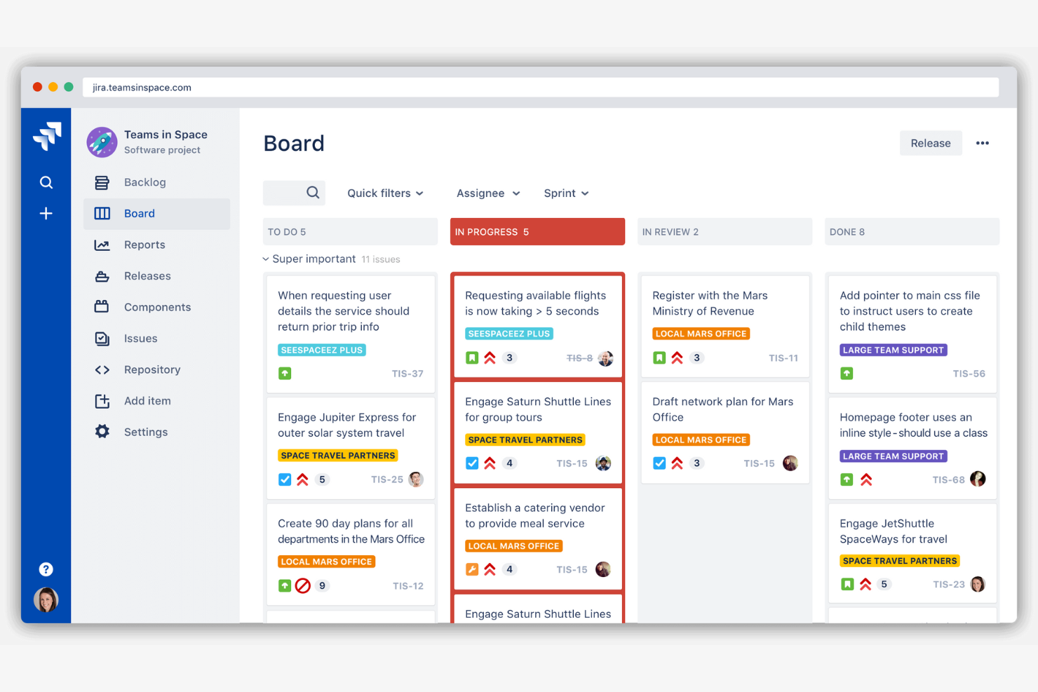 Jira screenshot - 14 alternativas a monday CRM para 2026