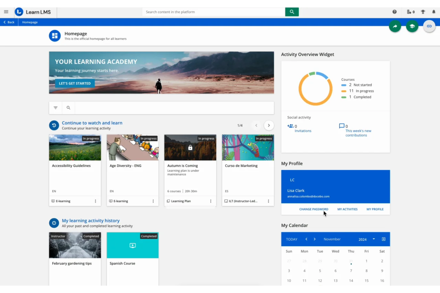 Docebo screenshot - 10 migliori strumenti di abilitazione dei partner di canale AI nel 2026