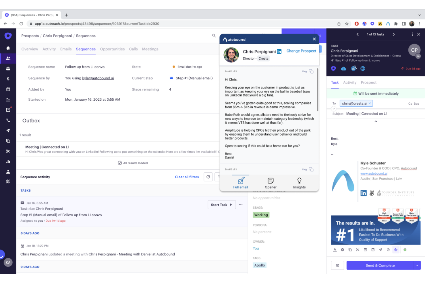 Autobound screenshot - Le 20 Migliori Soluzioni di Personalizzazione AI nel 2026