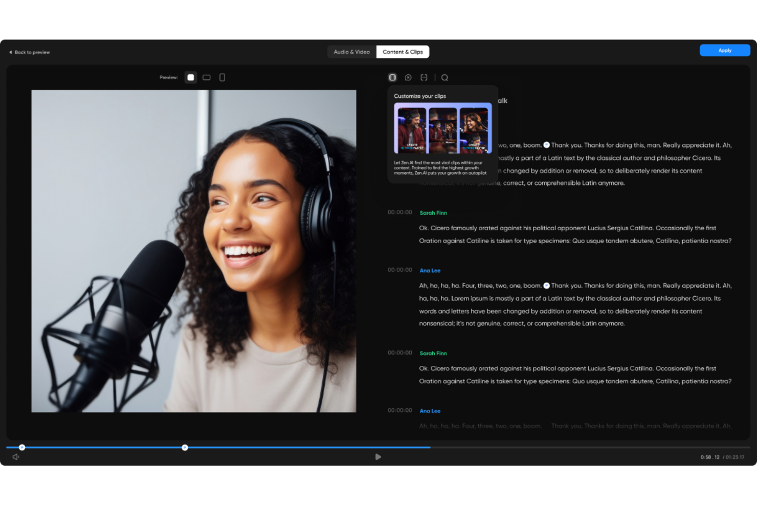 Zencastr screenshot - 10 programas de grabación de pódcast para 2026