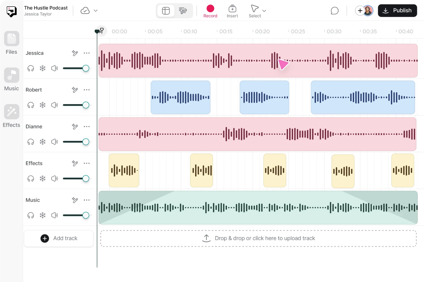 Async screenshot - 10 Software per la Registrazione di Podcast per 2026