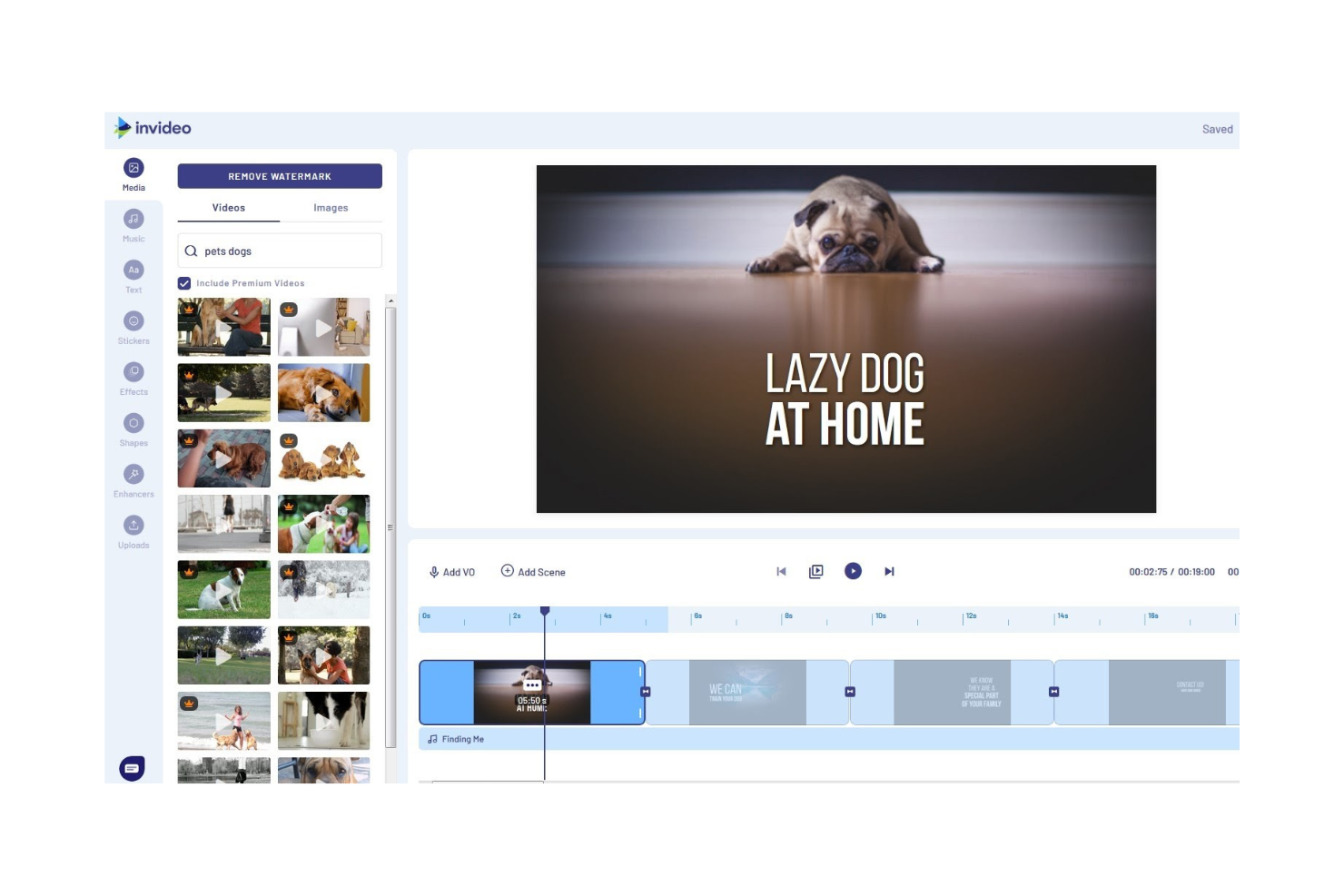 InVideo screenshot - Los 10 Mejores Editores de Video con IA Revisados en 2026