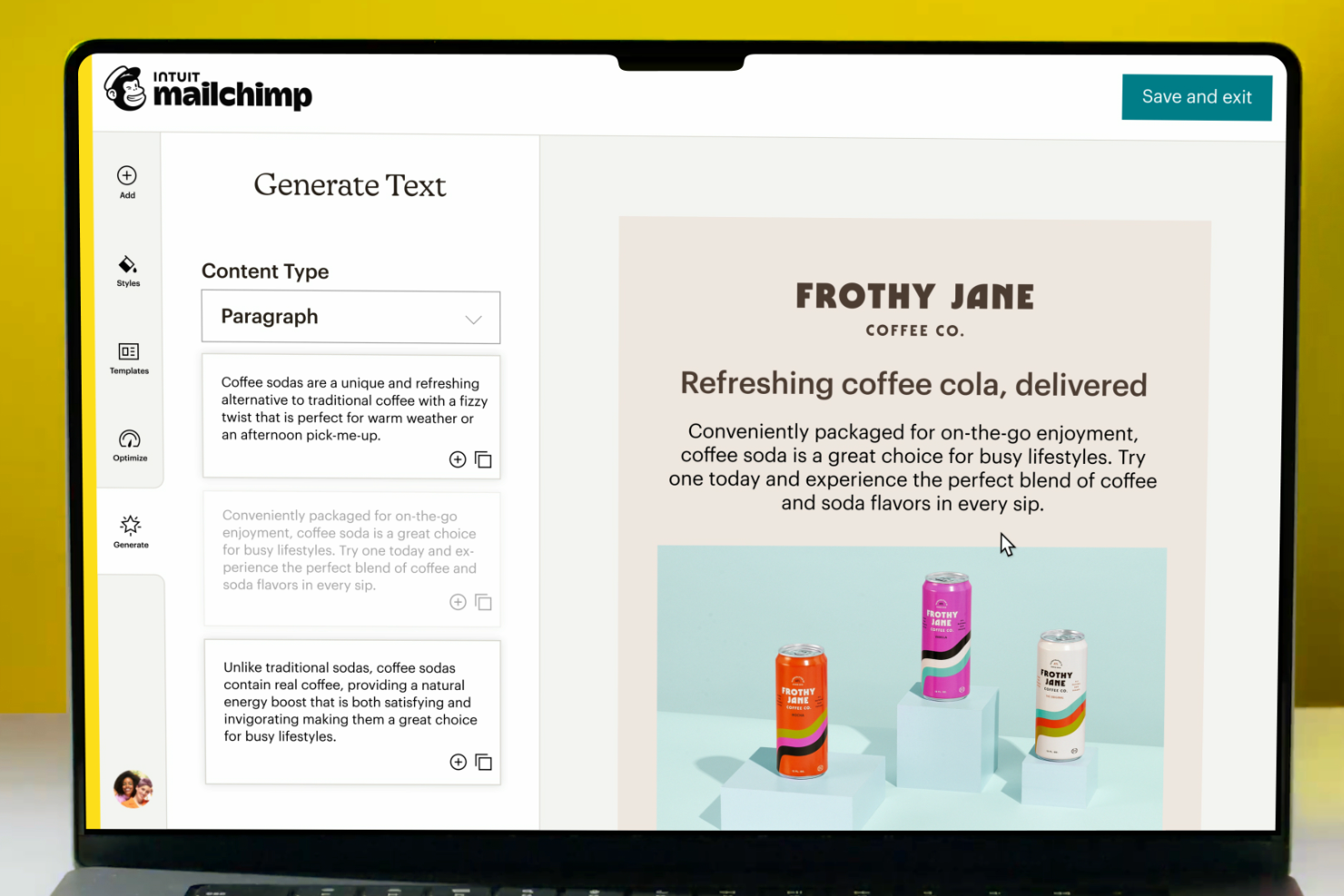 Mailchimp screenshot - 3 mejores herramientas de automatización de marketing con IA analizadas en 2026