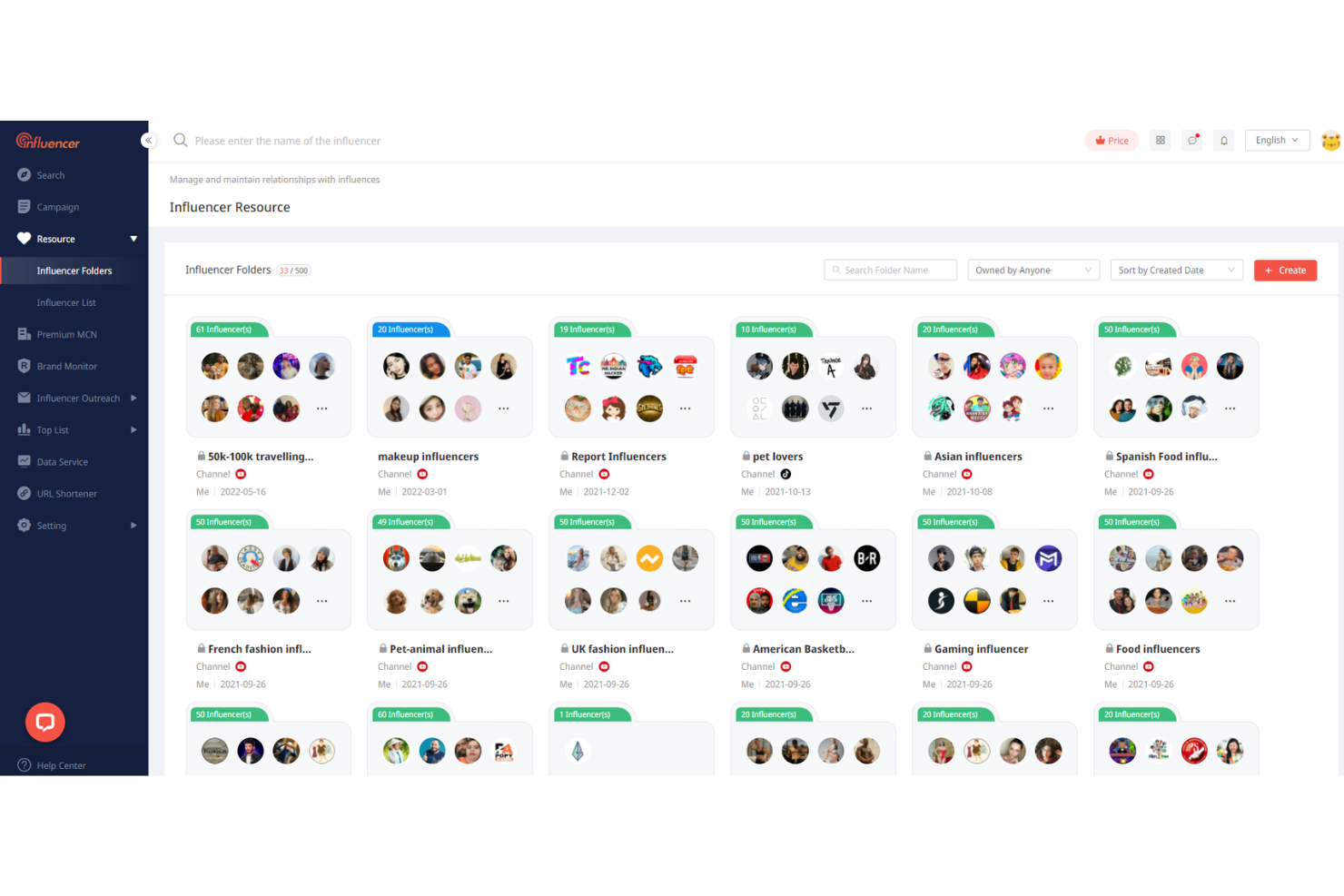 NoxInfluencer screenshot - 10 strumenti SEO per YouTube scelti per 2026 per far crescere il tuo canale
