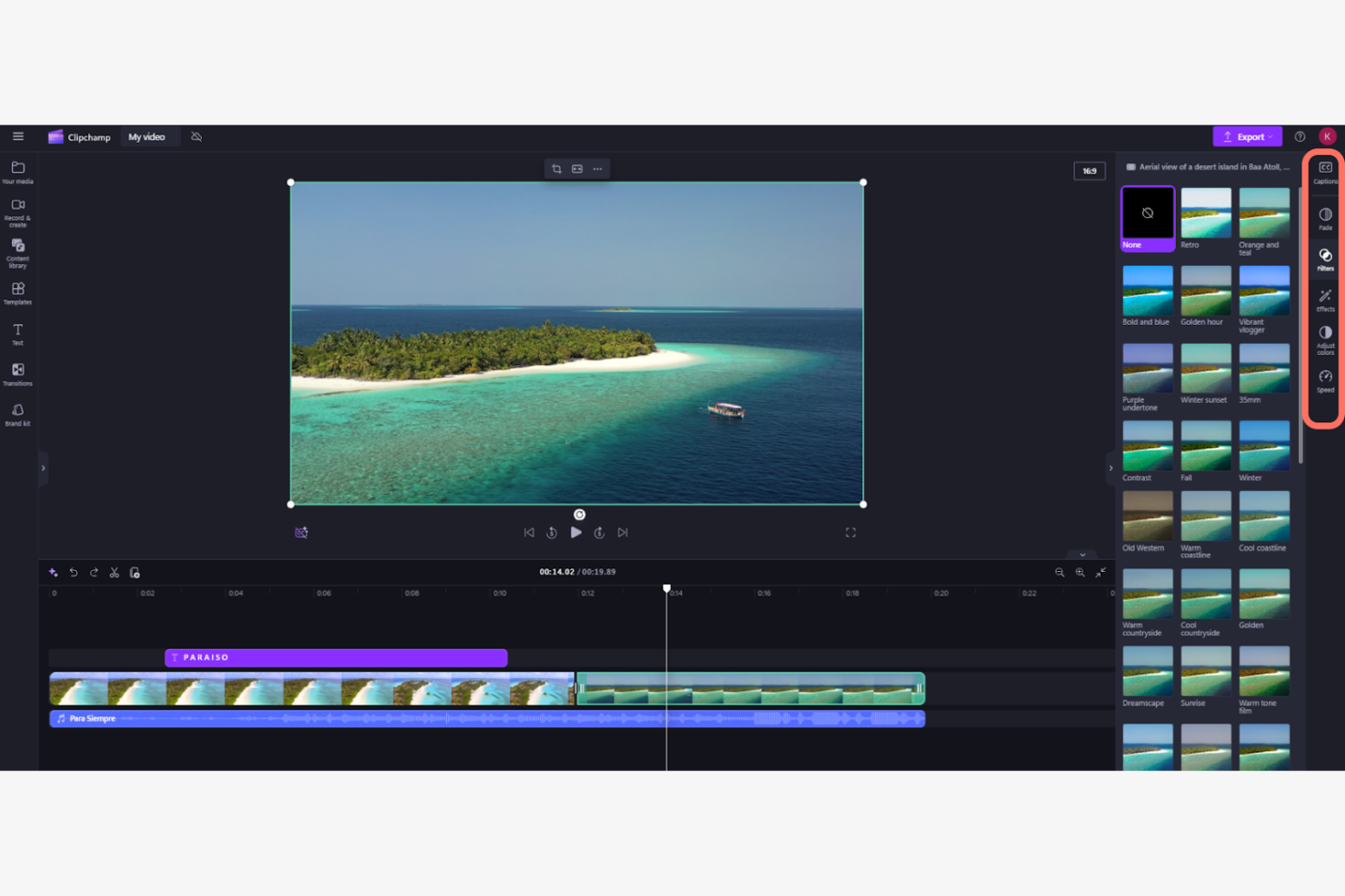 Clipchamp screenshot - 1 Mejores Programas Gratuitos de Edición de Video Revisados en 2026