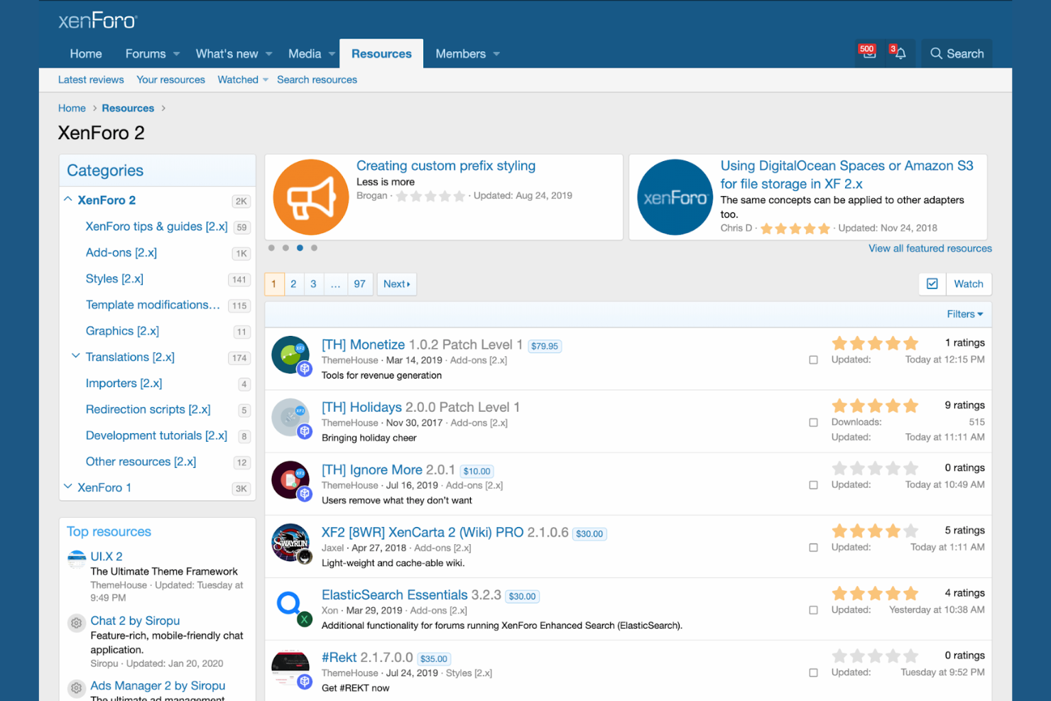 XenForo screenshot - 10 Migliori Software per Forum Selezionati per 2026