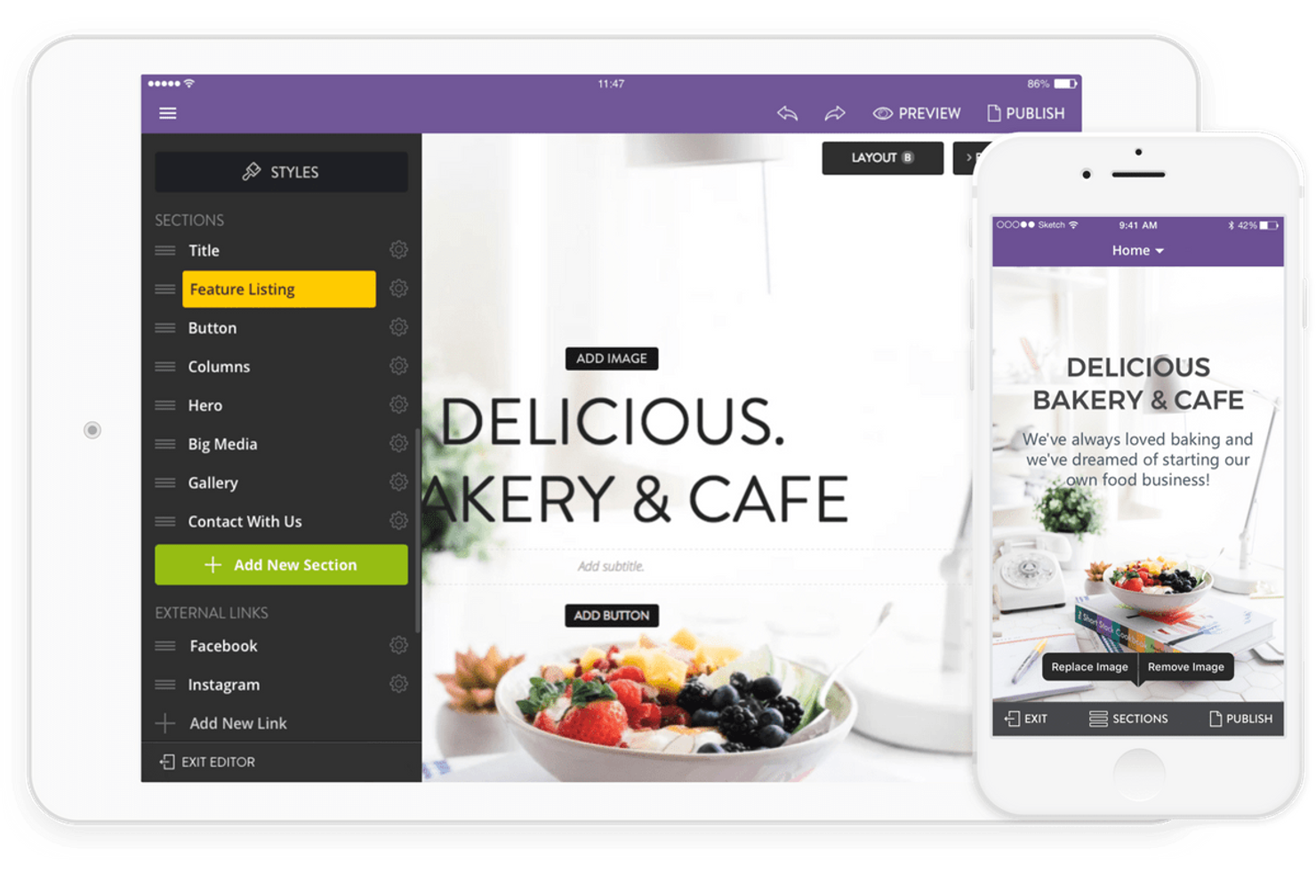 Strikingly screenshot - 10 mejores alternativas a Carrd para 2026