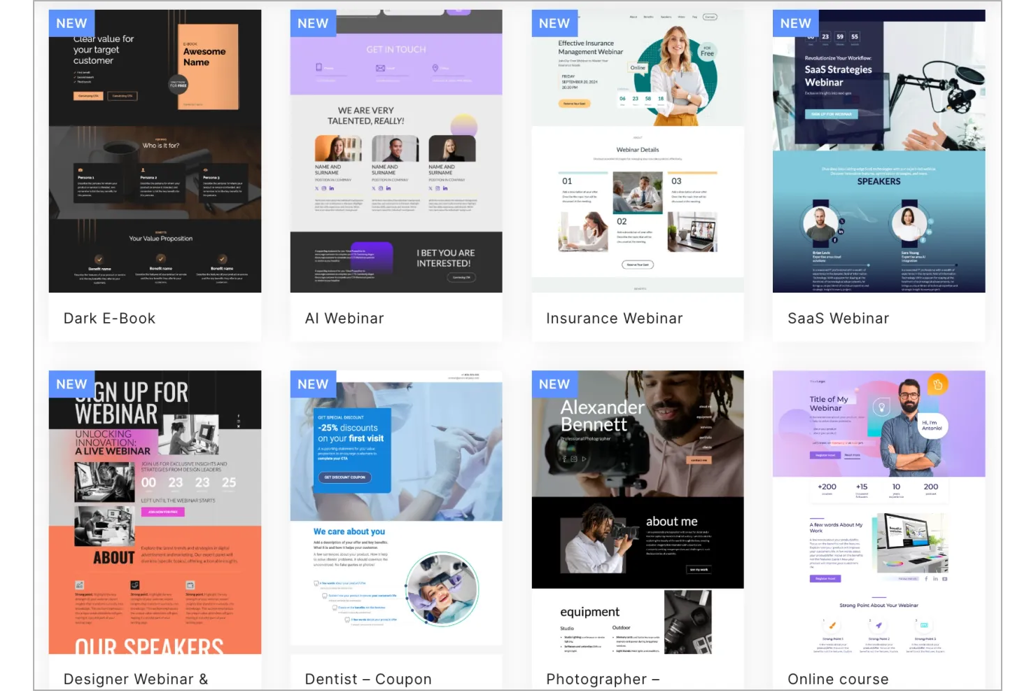 Landingi screenshot - 10 migliori alternative a Carrd per 2026