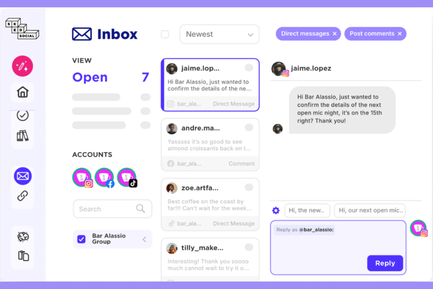 Sked Social screenshot - 10 Mejores Herramientas de Instagram para 2026