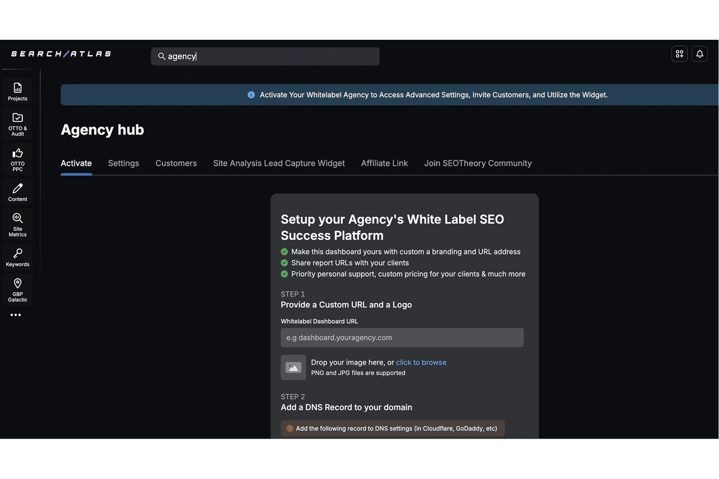 Search Atlas screenshot - 10 Mejores Herramientas SEO de Marca Blanca para 2026