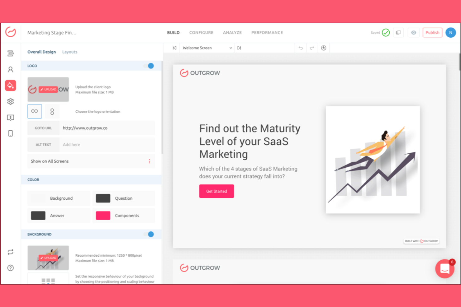 Outgrow screenshot - 10 alternativas a Typeform para 2026