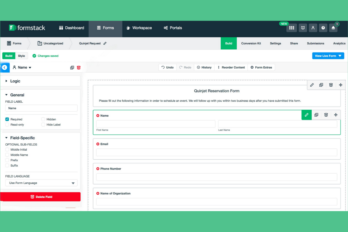 Formstack screenshot - 10 alternative a Typeform per 2026