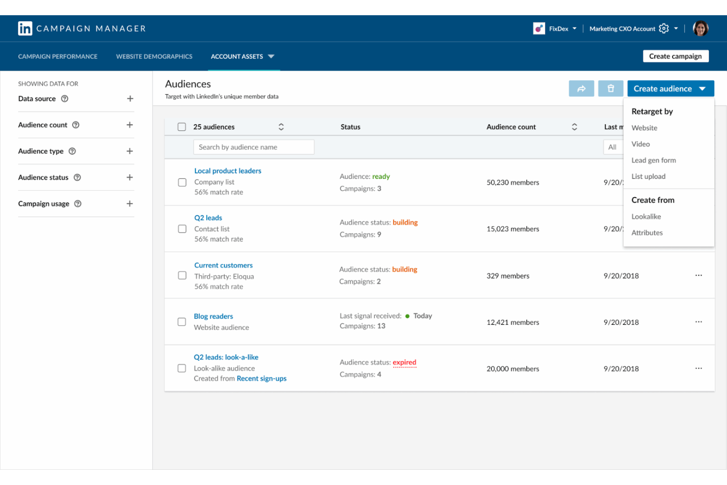 LinkedIn Ads screenshot - 10 Piattaforme di Pubblicità Digitale per 2026