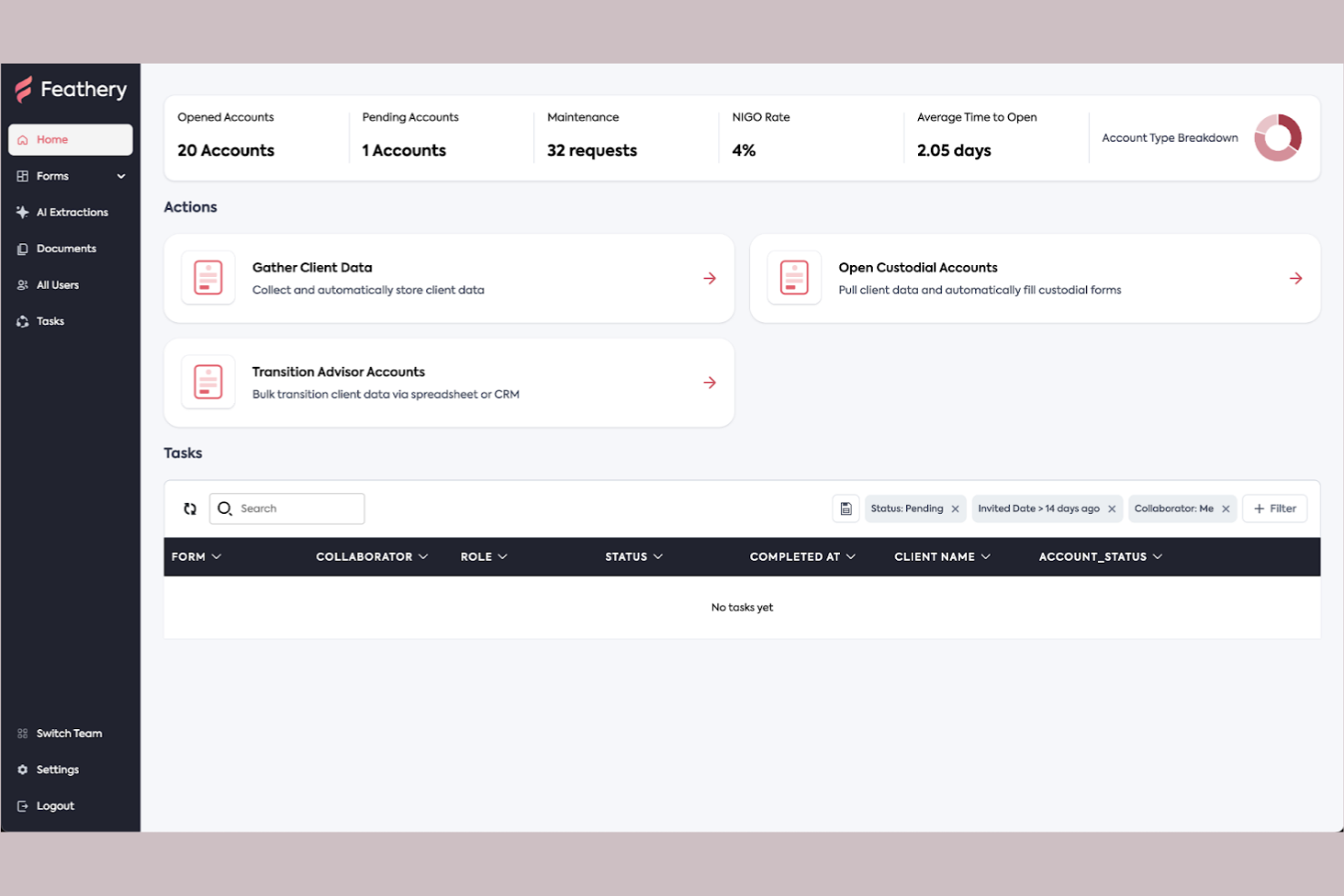 Feathery screenshot - 10 alternativas a Typeform para 2026