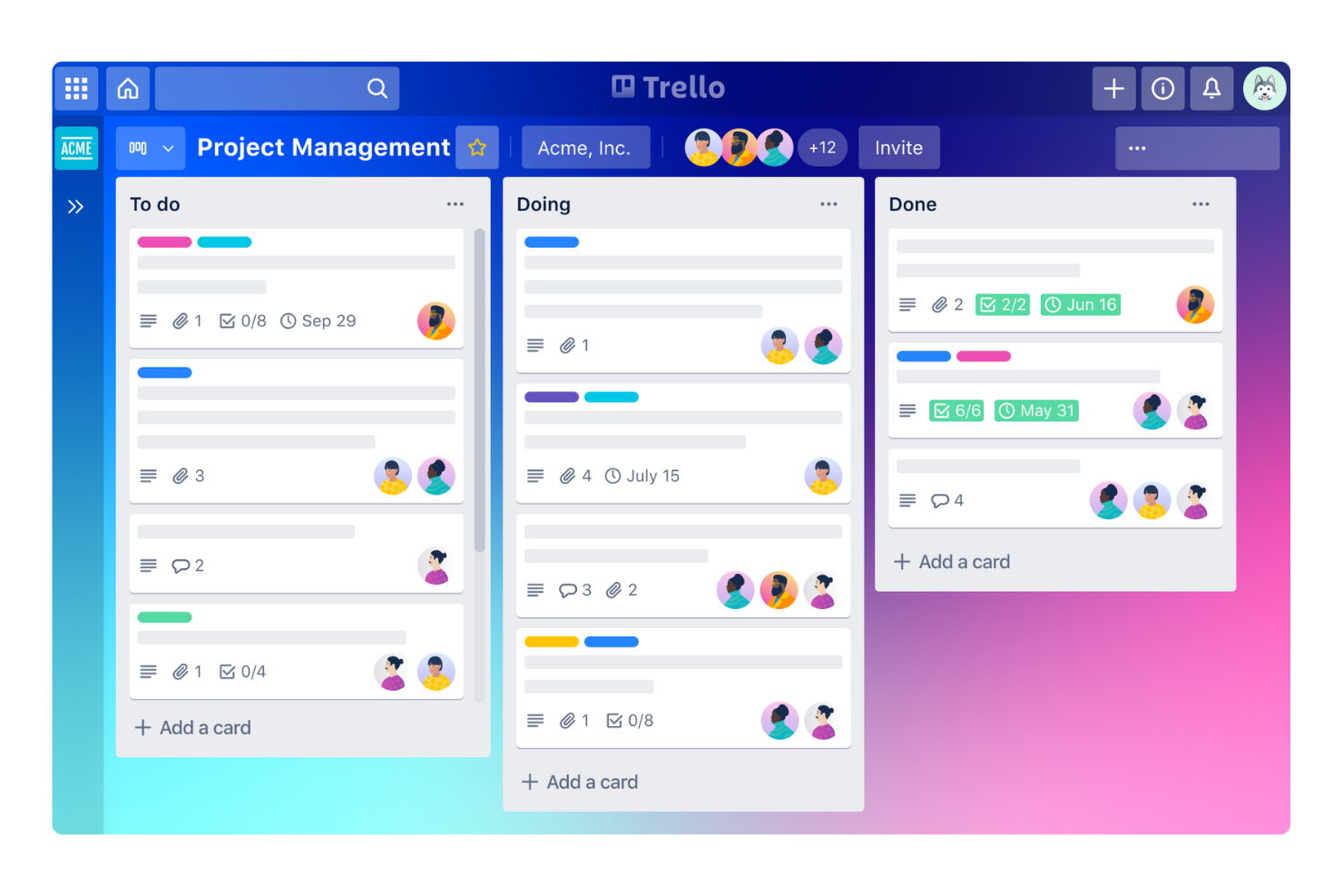 Trello screenshot - 10 alternative a Confluence per il 2026