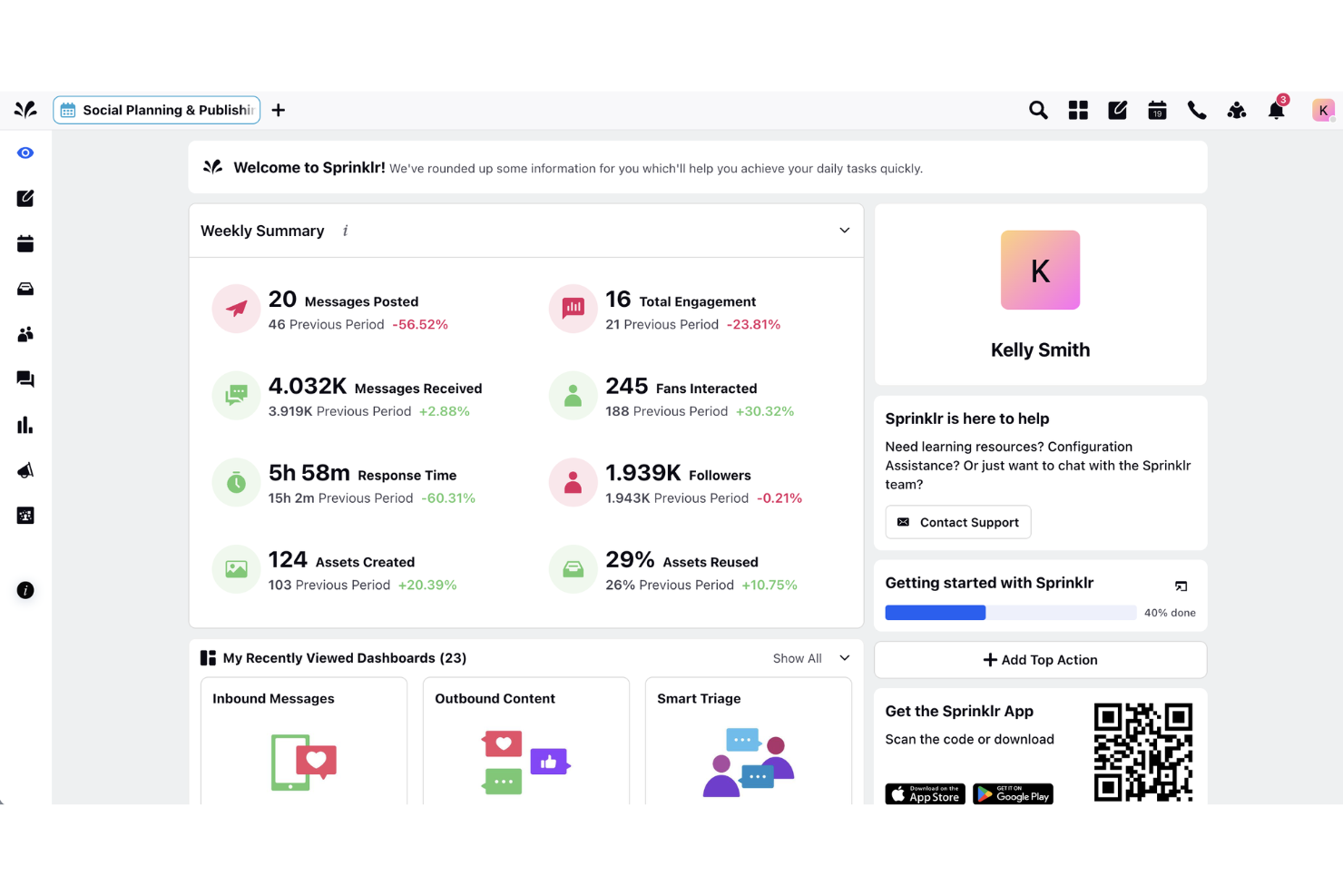 Sprinklr screenshot - 17 Mejores Software de Gestión de Comunidades con IA en 2026