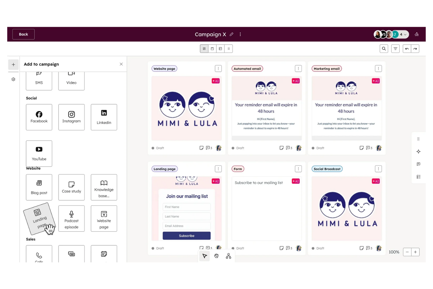 HubSpot Marketing Hub screenshot - 10 Herramientas de Martech Elegidas para 2026 para Impulsar tu Estrategia de Marketing