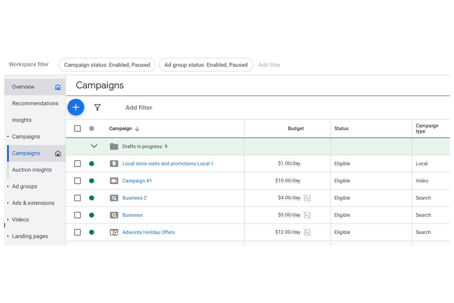 Google Ads screenshot - 10 Herramientas de Martech Elegidas para 2026 para Impulsar tu Estrategia de Marketing