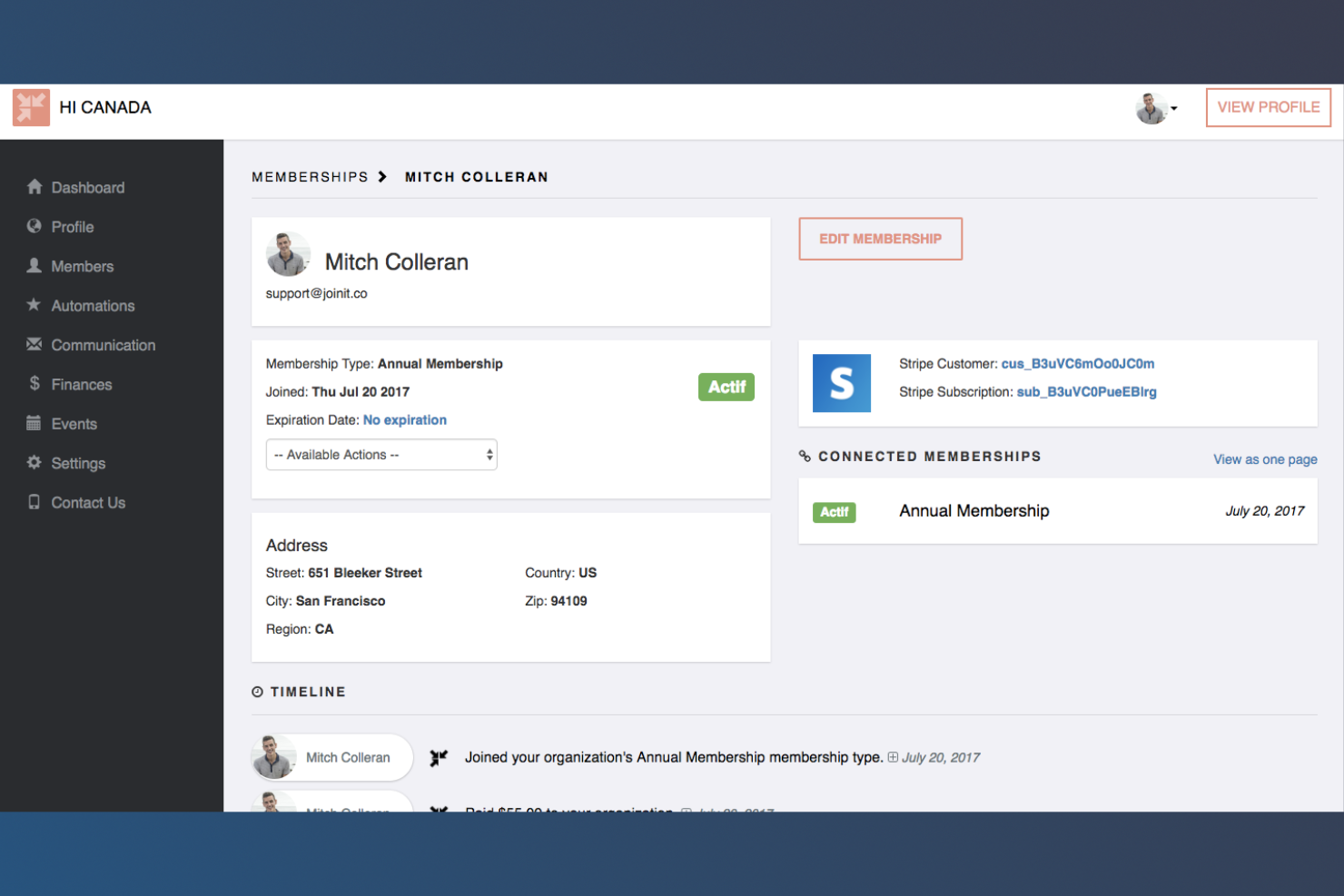 Join It screenshot - 10 software gratuitos de gestión de membresías para 2026