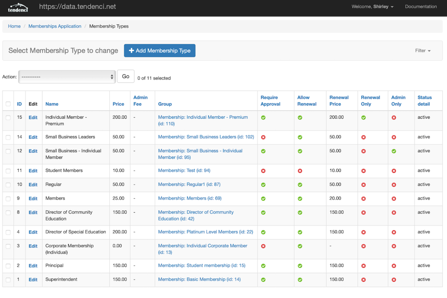 Tendenci screenshot - 10 software gratuitos de gestión de membresías para 2026