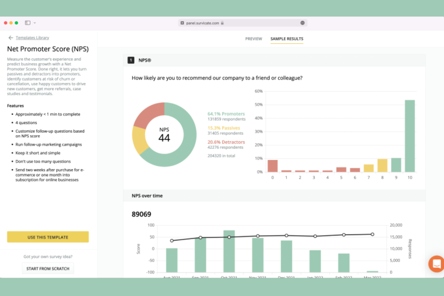 Qualaroo screenshot - 10 alternativas a SurveyMonkey seleccionadas para 2026