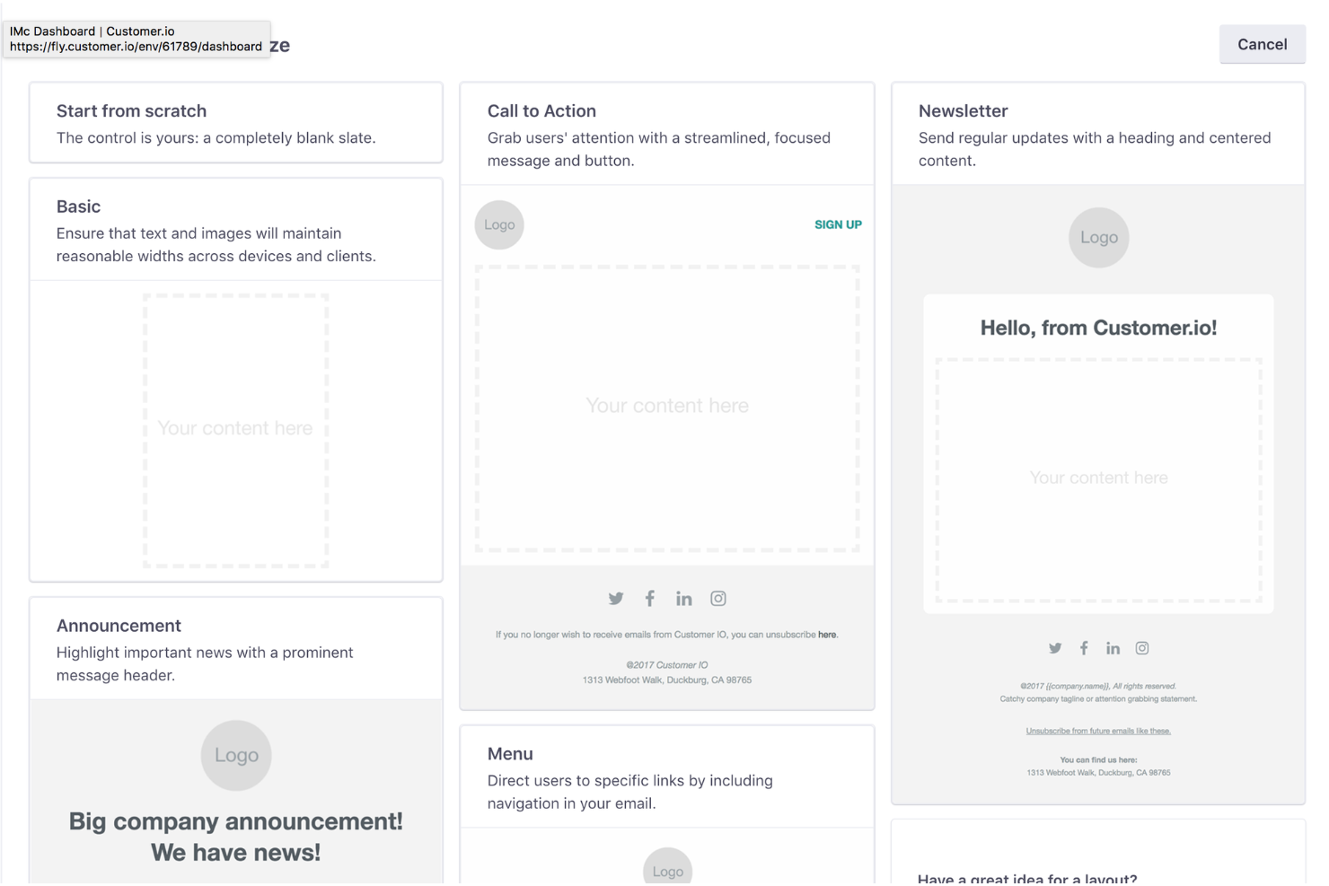 Customer.io screenshot - 10 migliori alternative a SendGrid recensite nel 2026