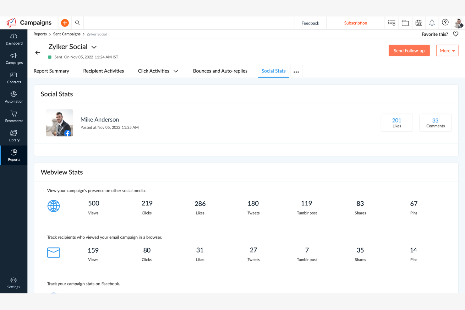 Zoho Mail screenshot - 1 Mejores Alternativas a SendGrid Analizadas en 2026