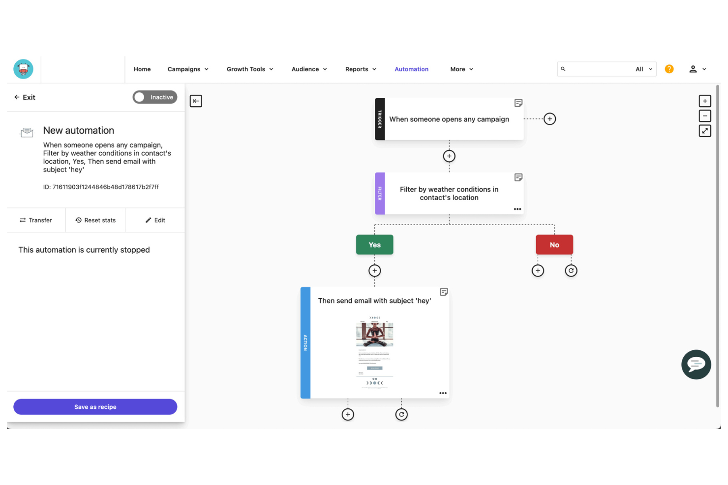 Moosend screenshot - 10 migliori alternative a Constant Contact recensite nel 2026