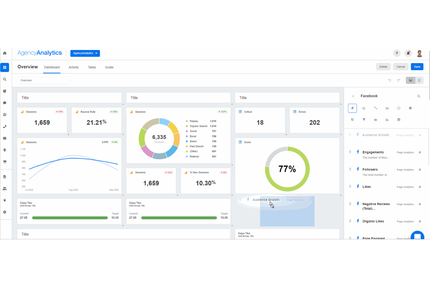 AgencyAnalytics screenshot - 10 migliori alternative a SpyFu recensite nel 2026