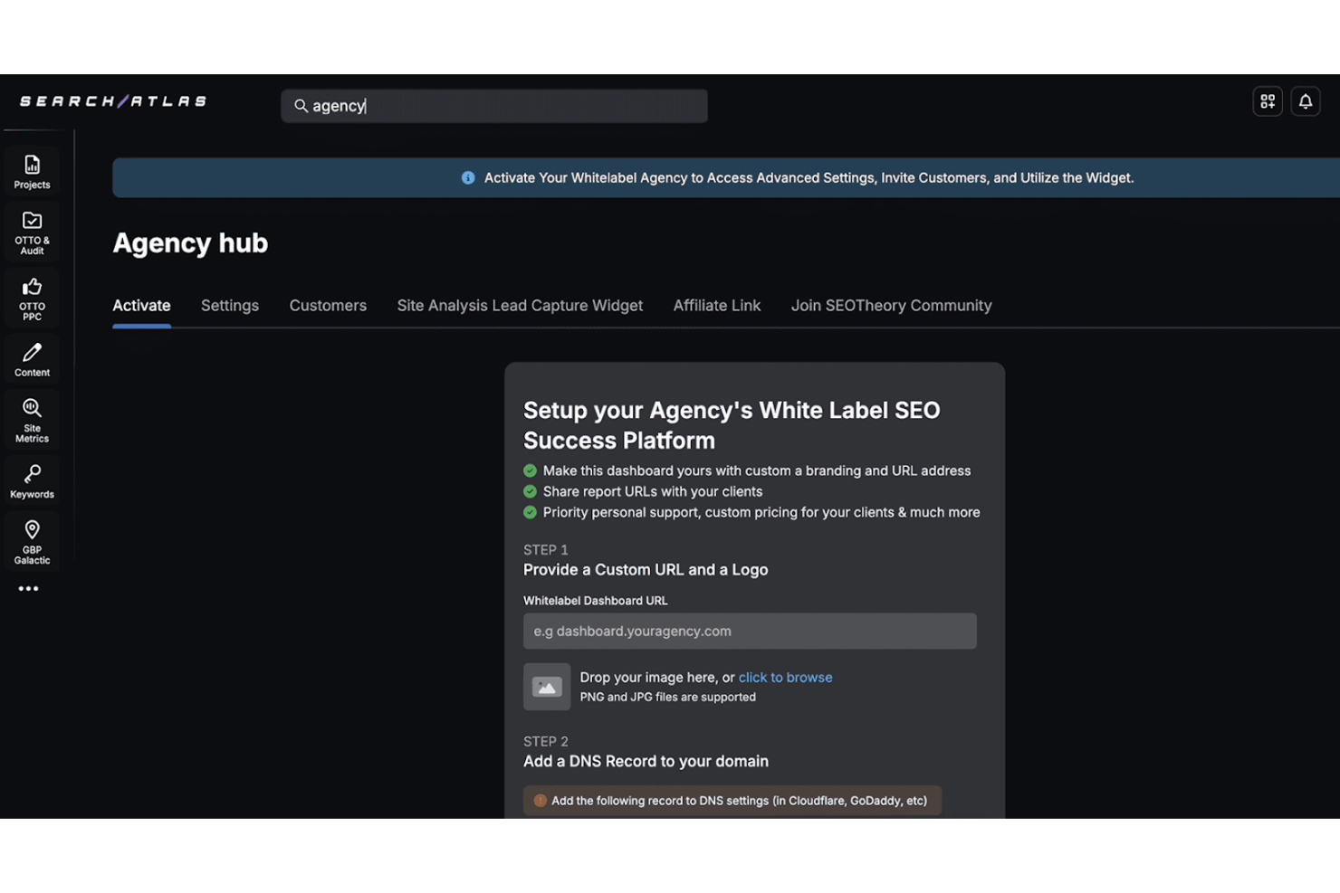 Search Atlas screenshot - 10 mejores herramientas SEO para SaaS analizadas en 2026