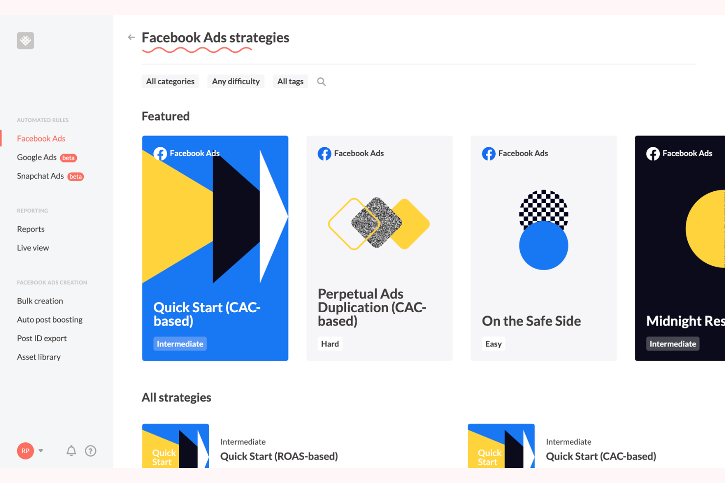 Birch screenshot - 10 Migliori Strumenti di Intelligenza Artificiale per Facebook Ads Recensiti nel 2026
