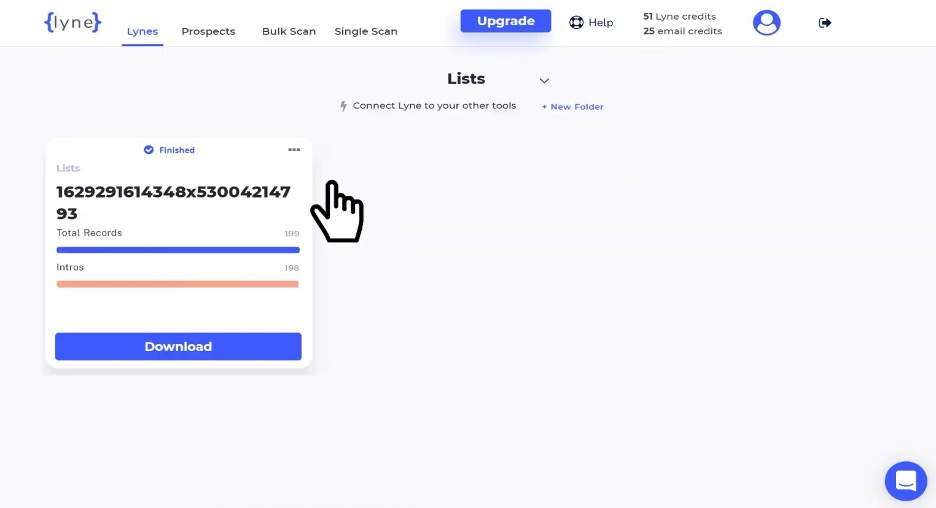 Lyne.ai screenshot - 10 Migliori Software di Generazione Lead con IA Recensiti nel 2026
